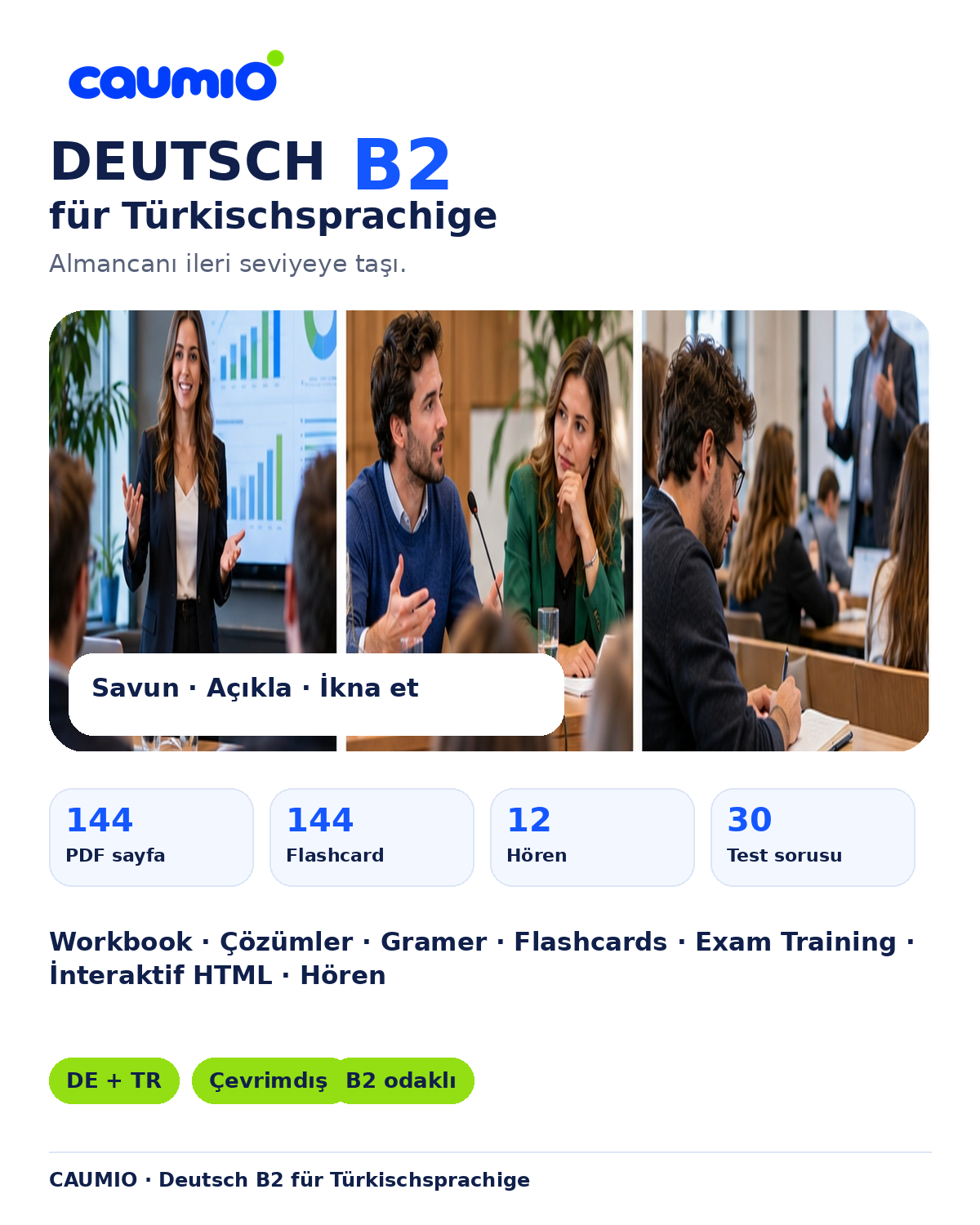 CAUMIO German B2 Turkish edition — Main