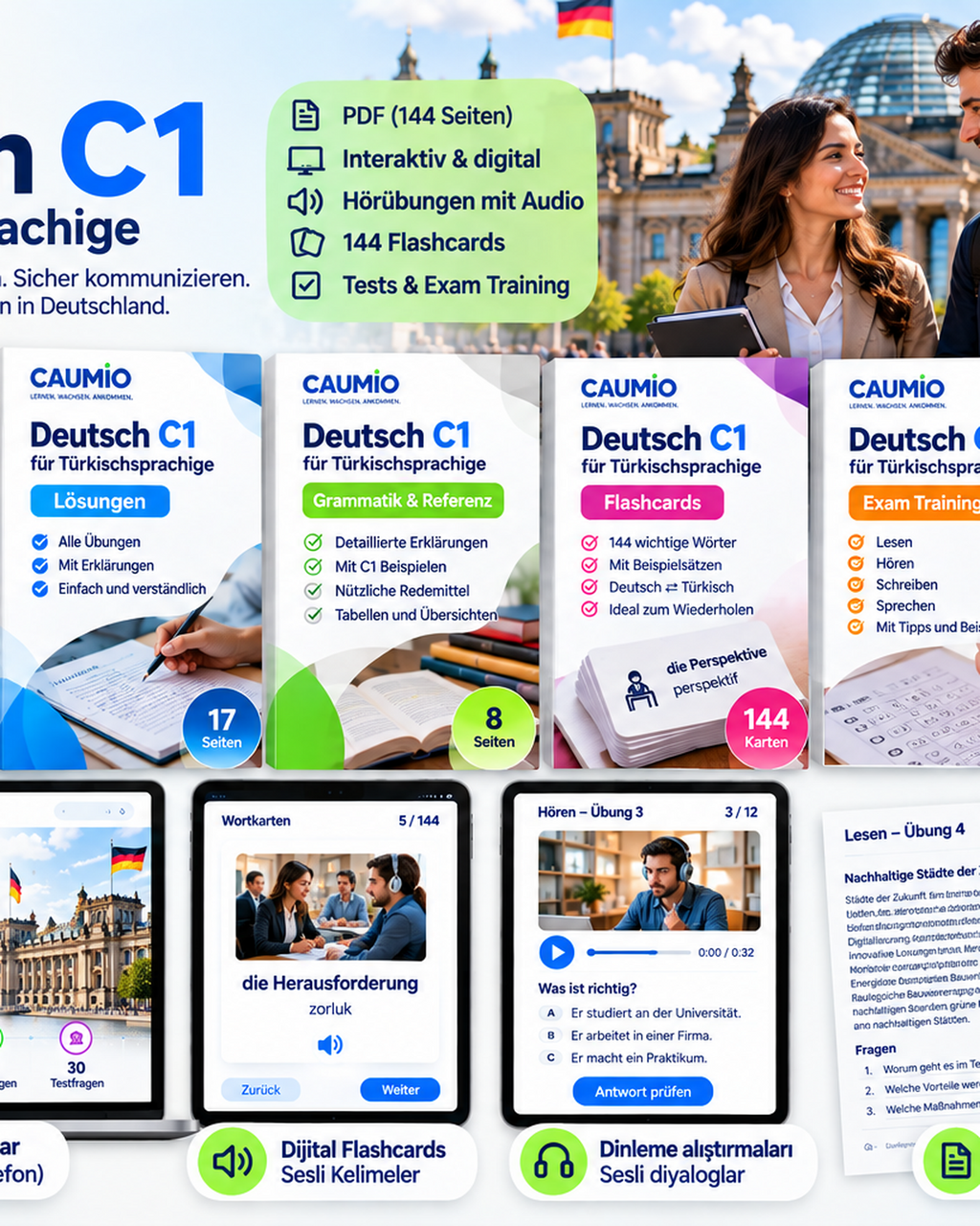CAUMIO German C1 Turkish edition — Main