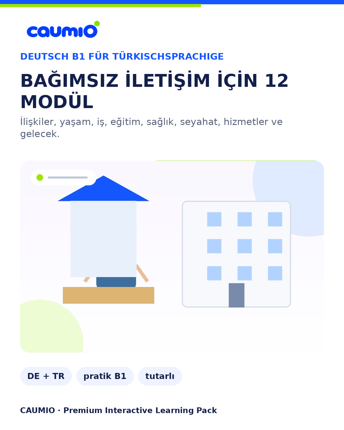 CAUMIO German B1 Turkish edition — Modules