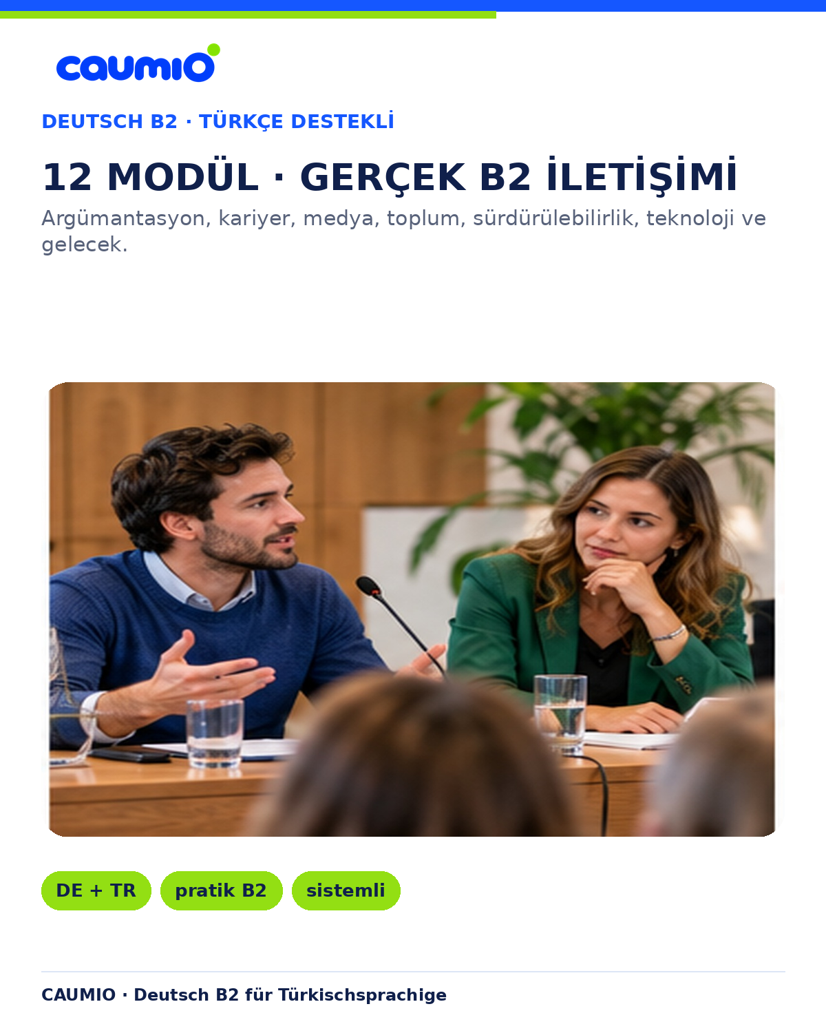 CAUMIO German B2 Turkish edition — Modules