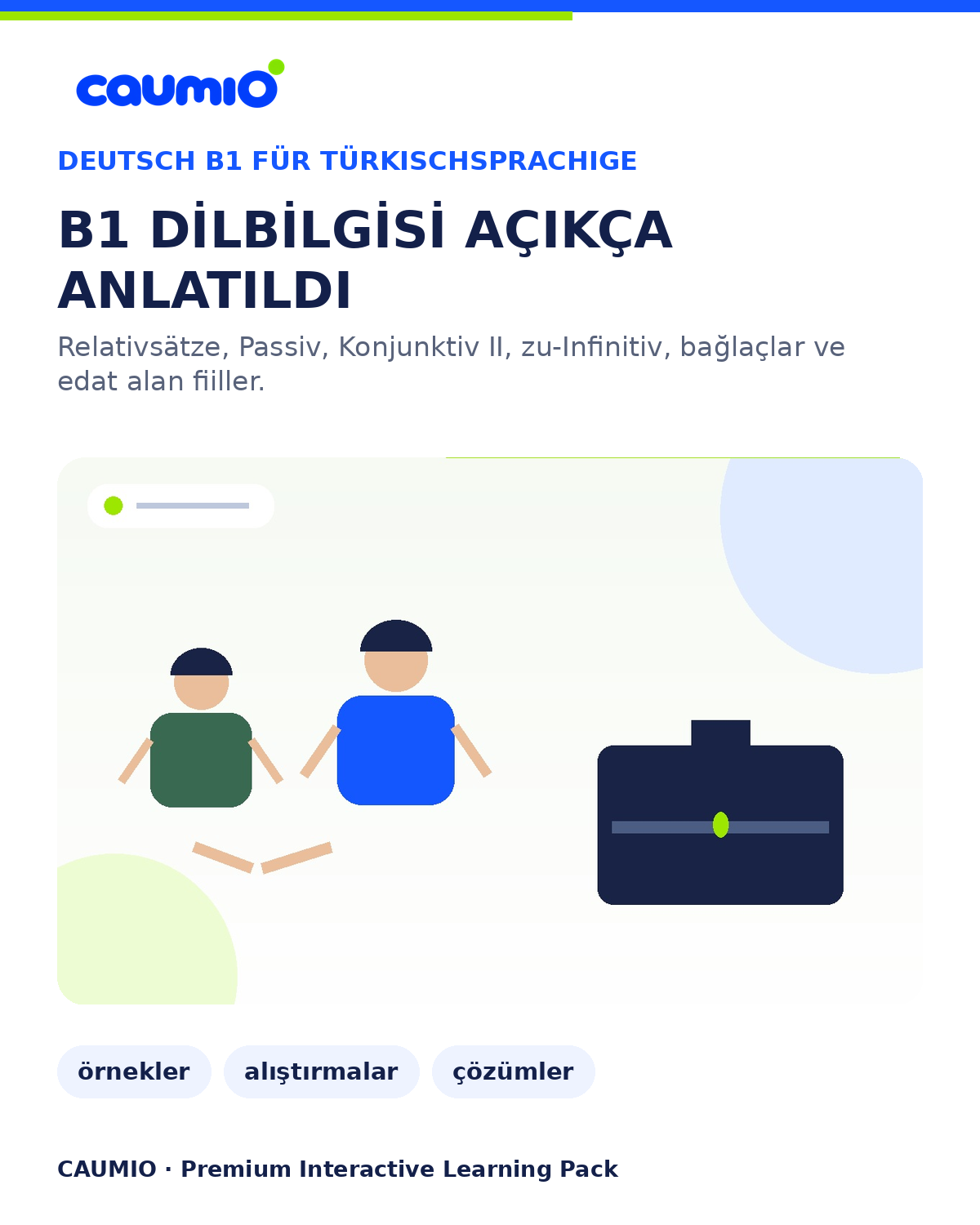 CAUMIO German B1 Turkish edition — Grammar