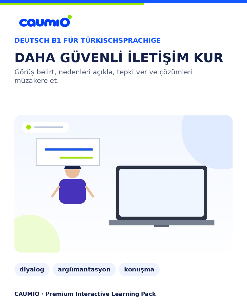 CAUMIO German B1 Turkish edition — Communication