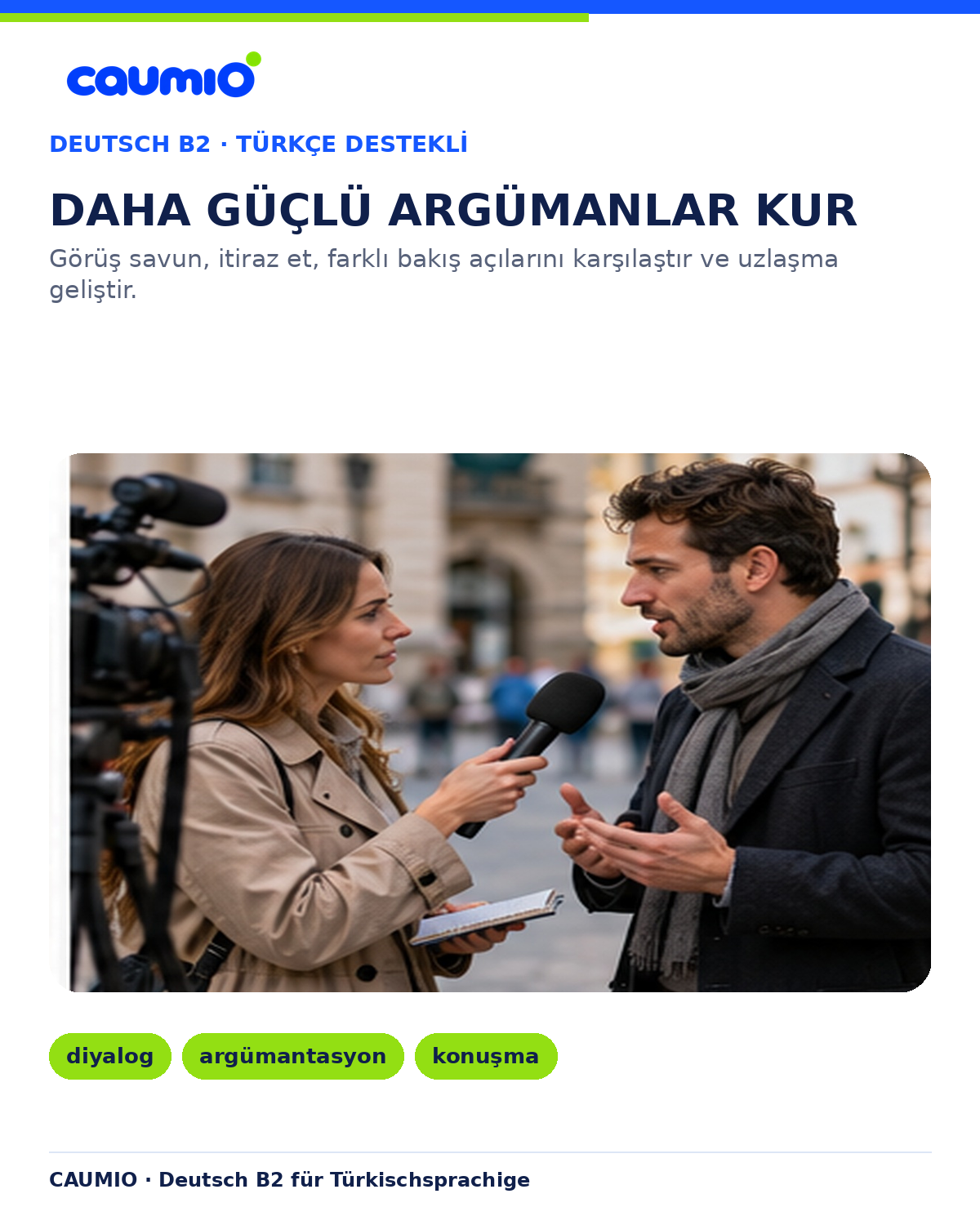 CAUMIO German B2 Turkish edition — Communication