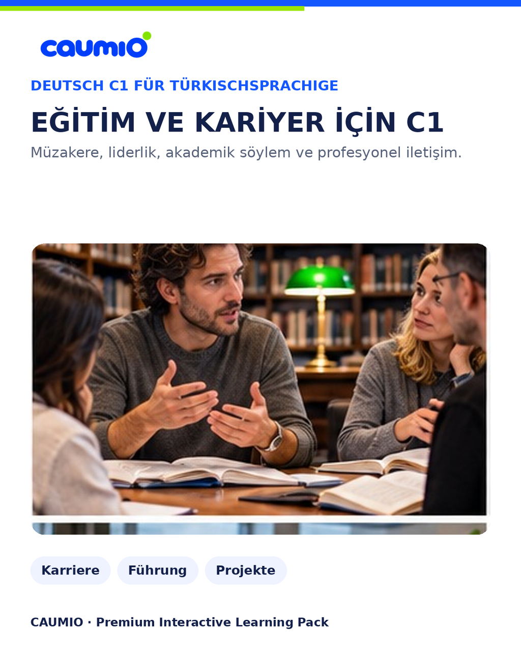 CAUMIO German C1 Turkish edition — Work