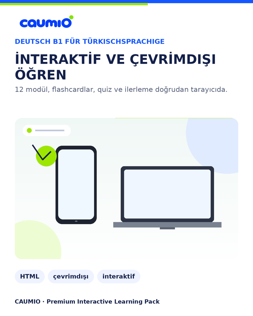 CAUMIO German B1 Turkish edition — Interactive