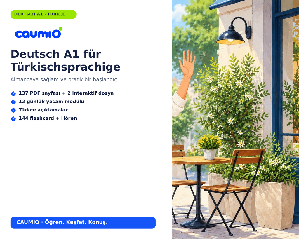 CAUMIO German A1 Turkish edition — Main