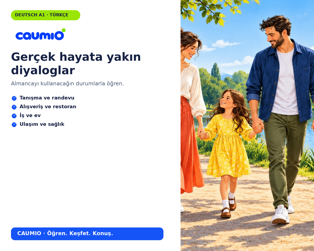 CAUMIO German A1 Turkish edition — Dialogue