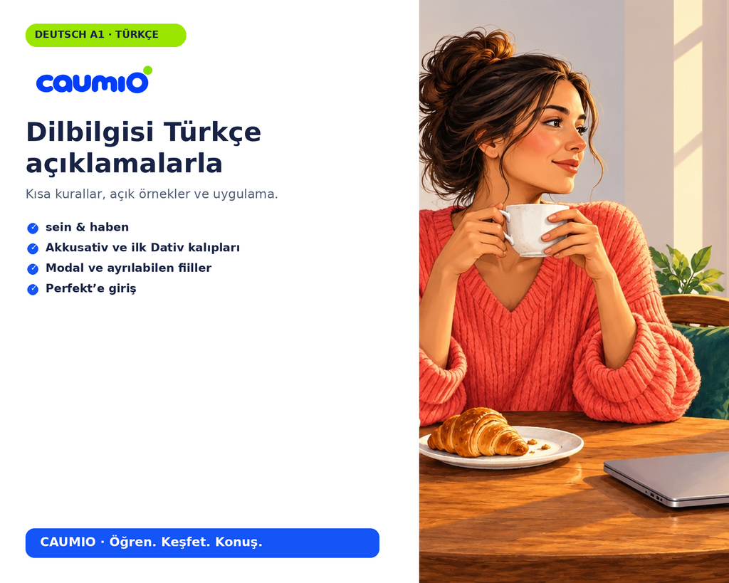 CAUMIO German A1 Turkish edition — Explained