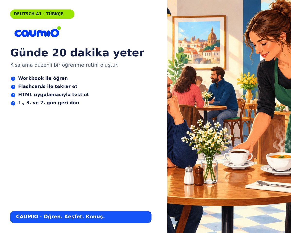CAUMIO German A1 Turkish edition — How to use