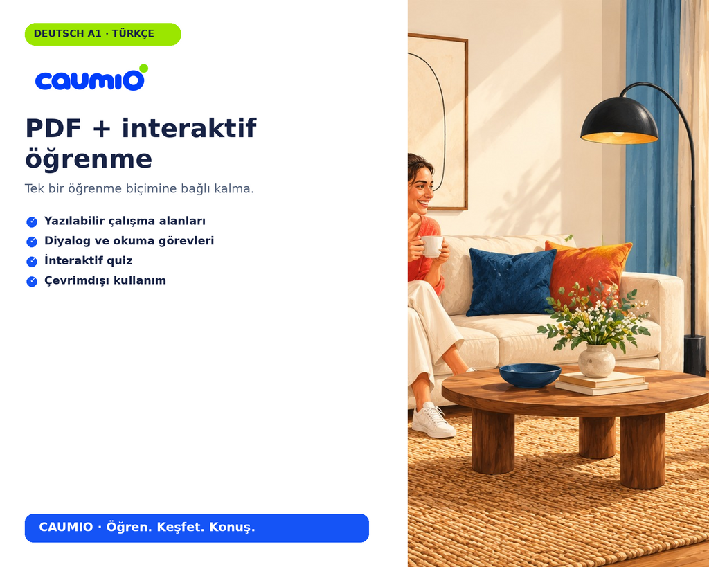 CAUMIO German A1 Turkish edition — Product Preview