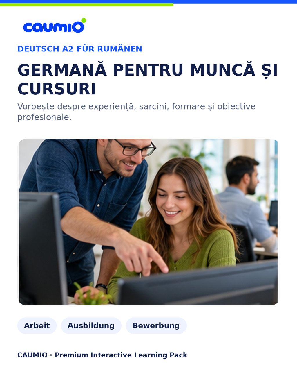CAUMIO German A2 Romanian edition — Work