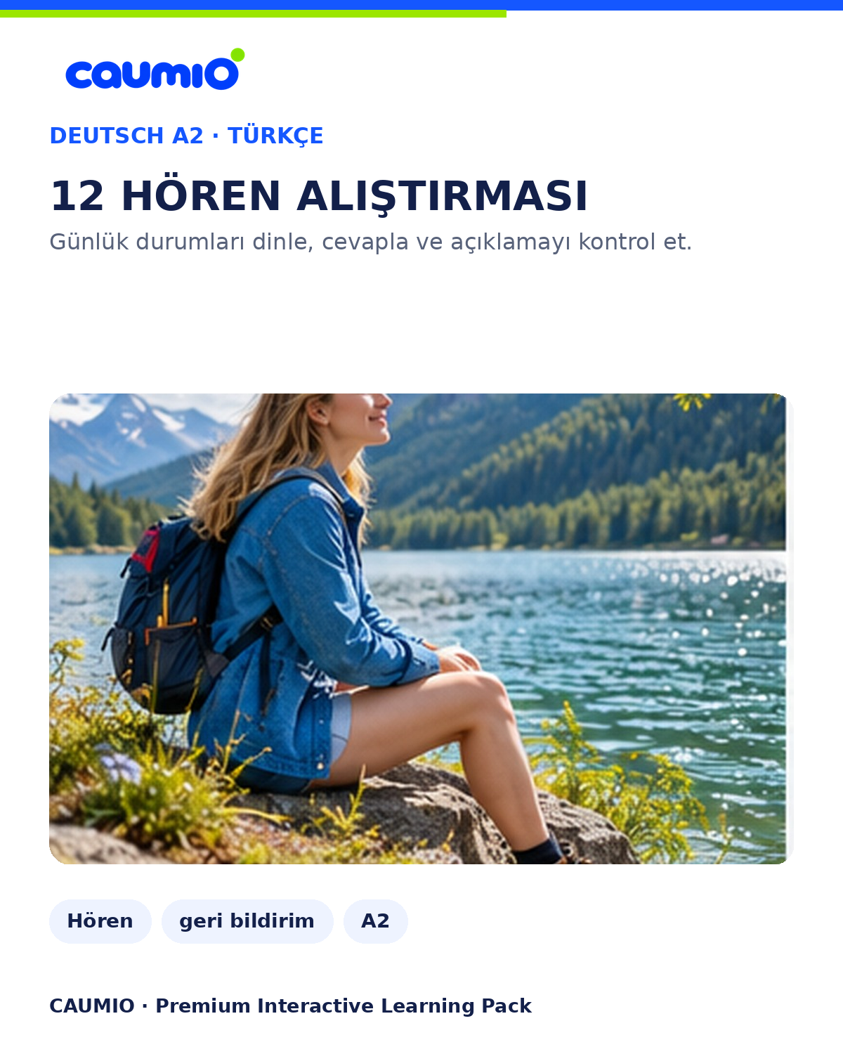 CAUMIO German A2 with Turkish explanations — Hoeren