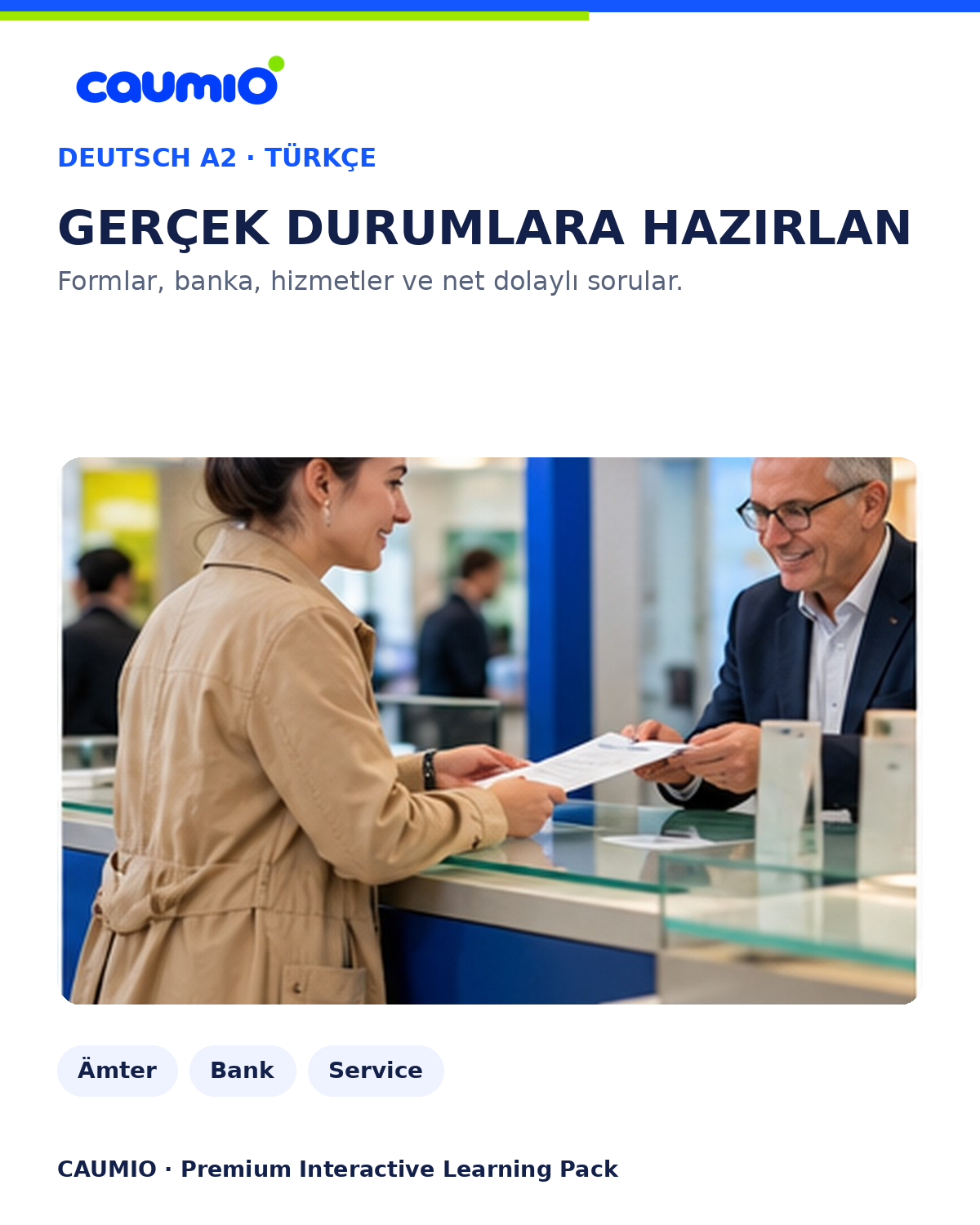 CAUMIO German A2 with Turkish explanations — Service