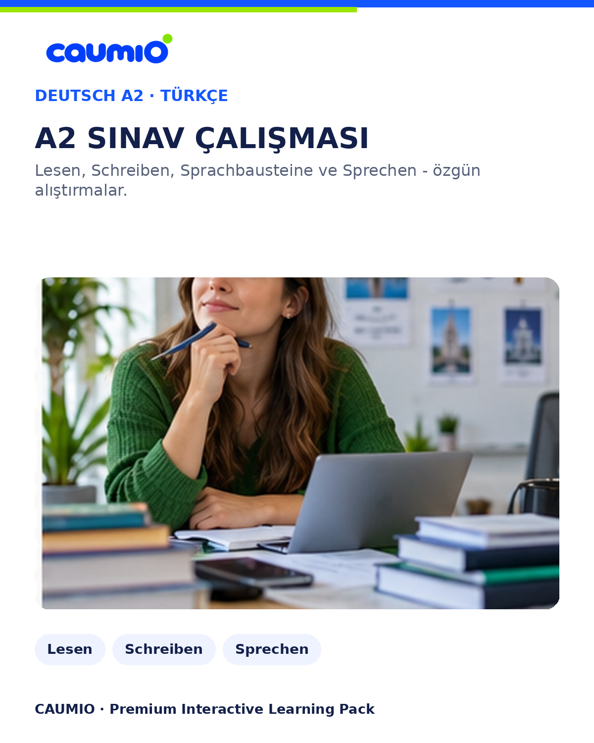 CAUMIO German A2 with Turkish explanations — Exam