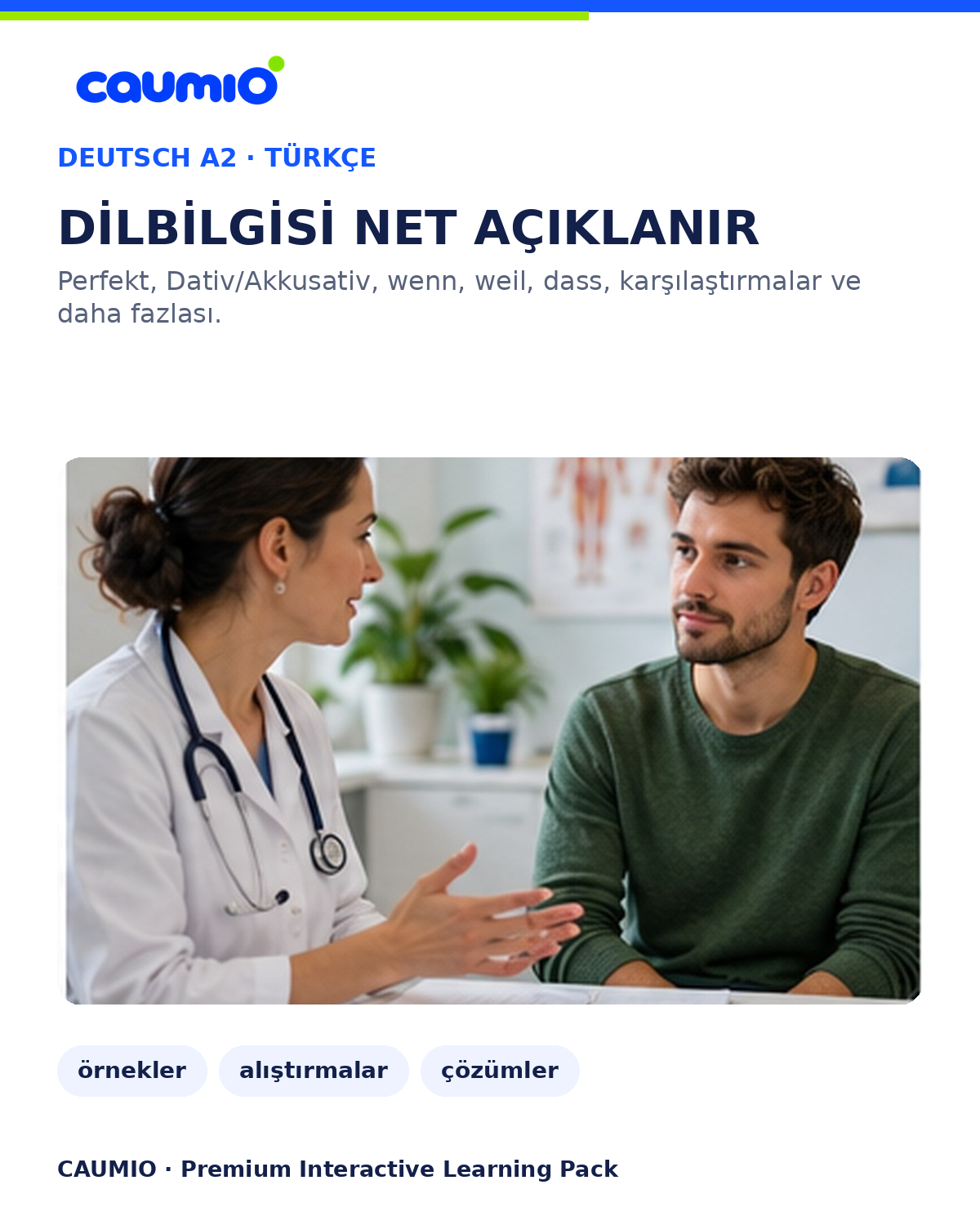 CAUMIO German A2 with Turkish explanations — Grammar