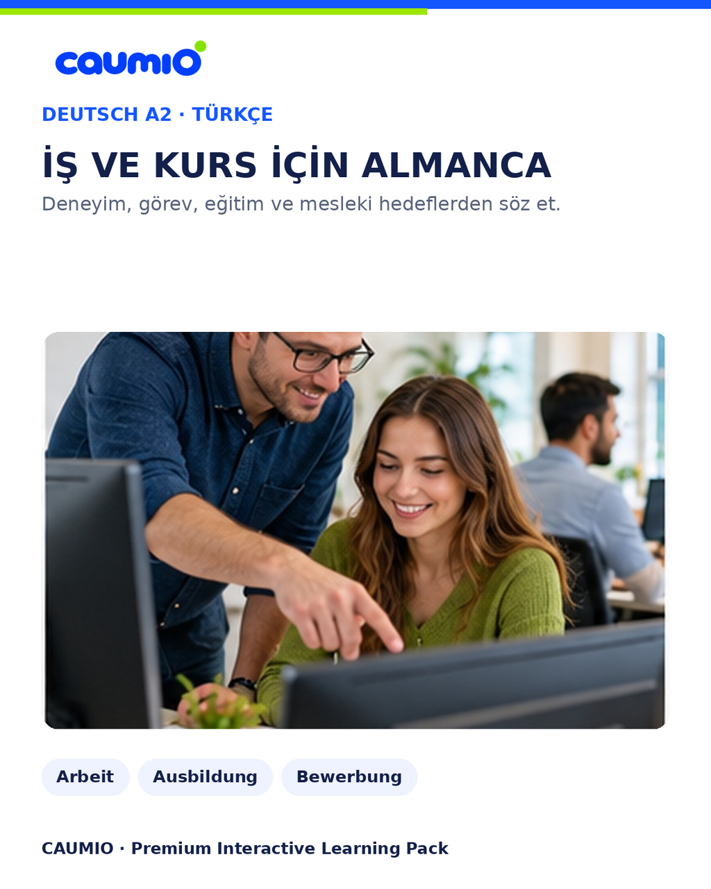 CAUMIO German A2 with Turkish explanations — Work