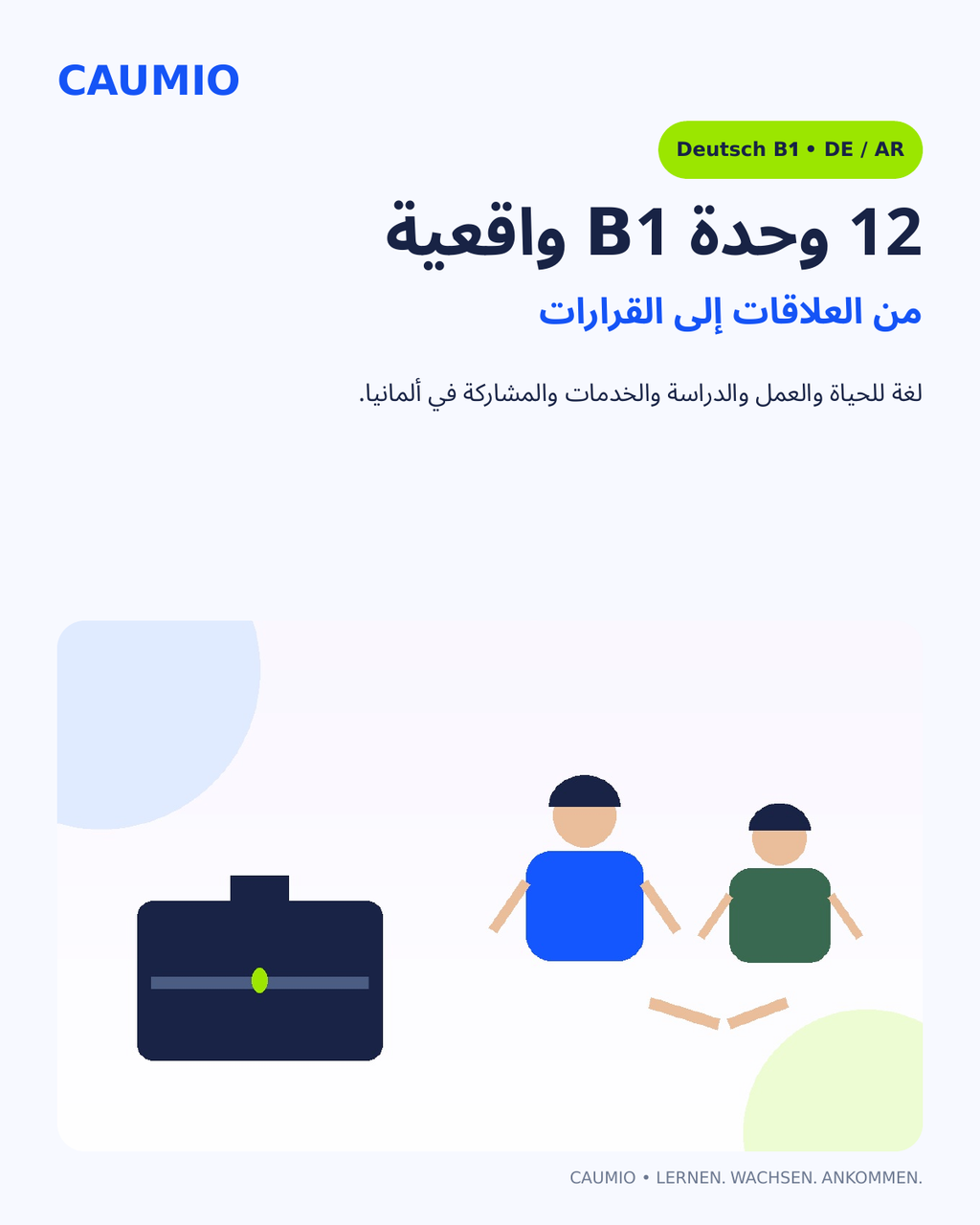 CAUMIO German B1 with Arabic explanations — Modules