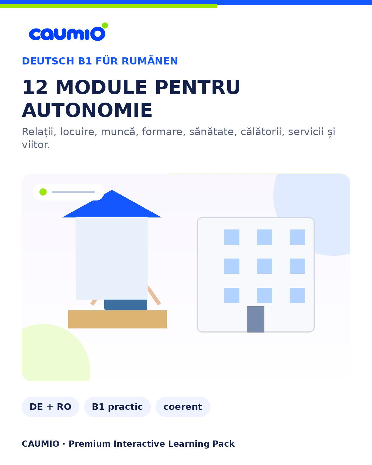 CAUMIO German B1 Romanian edition — Modules