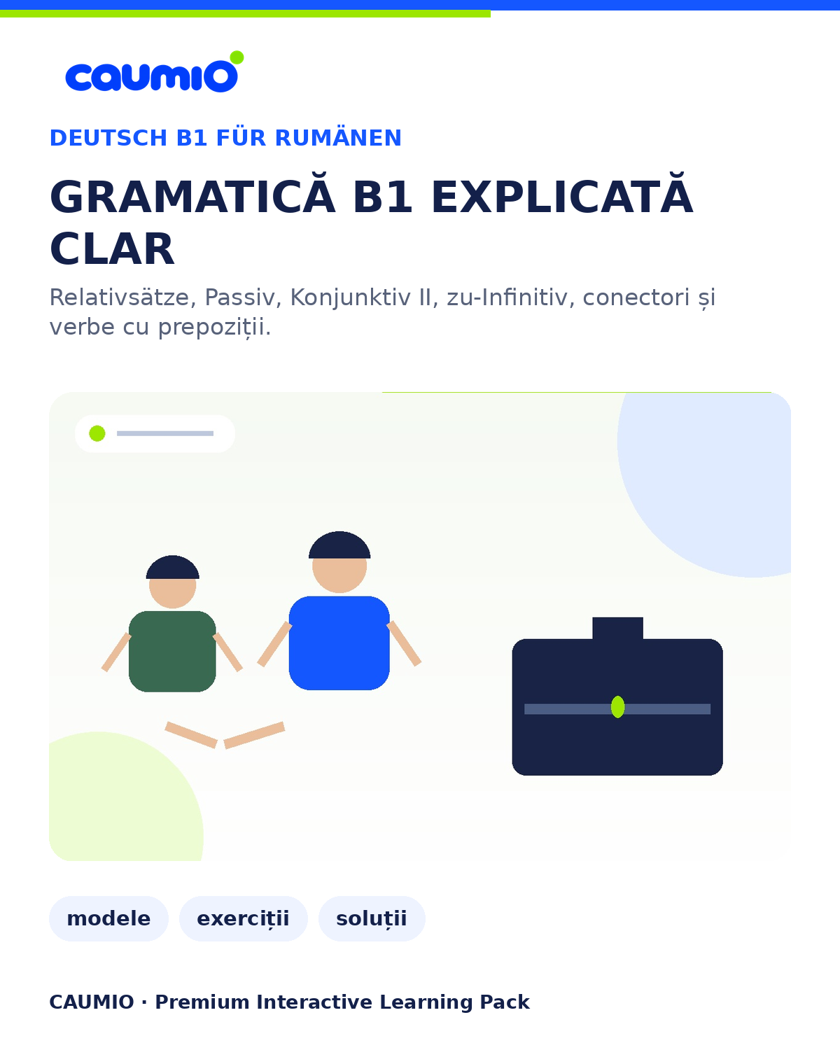 CAUMIO German B1 Romanian edition — Grammar
