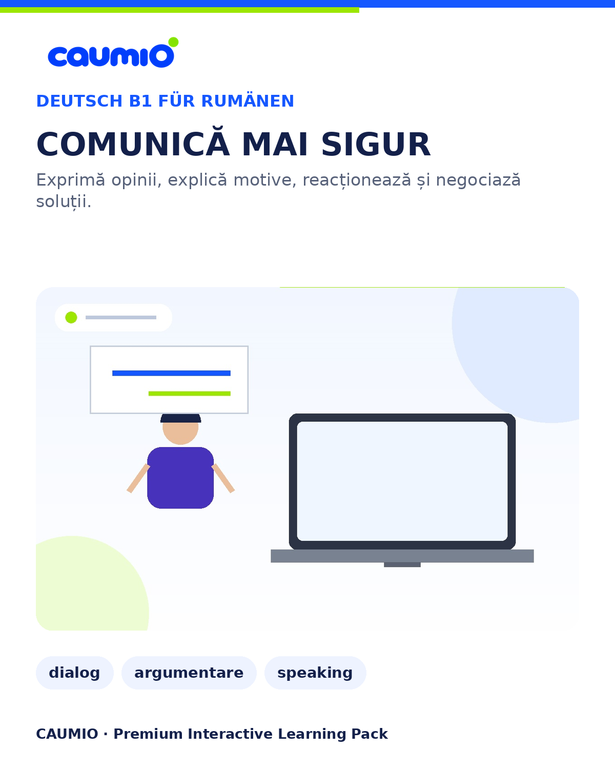 CAUMIO German B1 Romanian edition — Communication