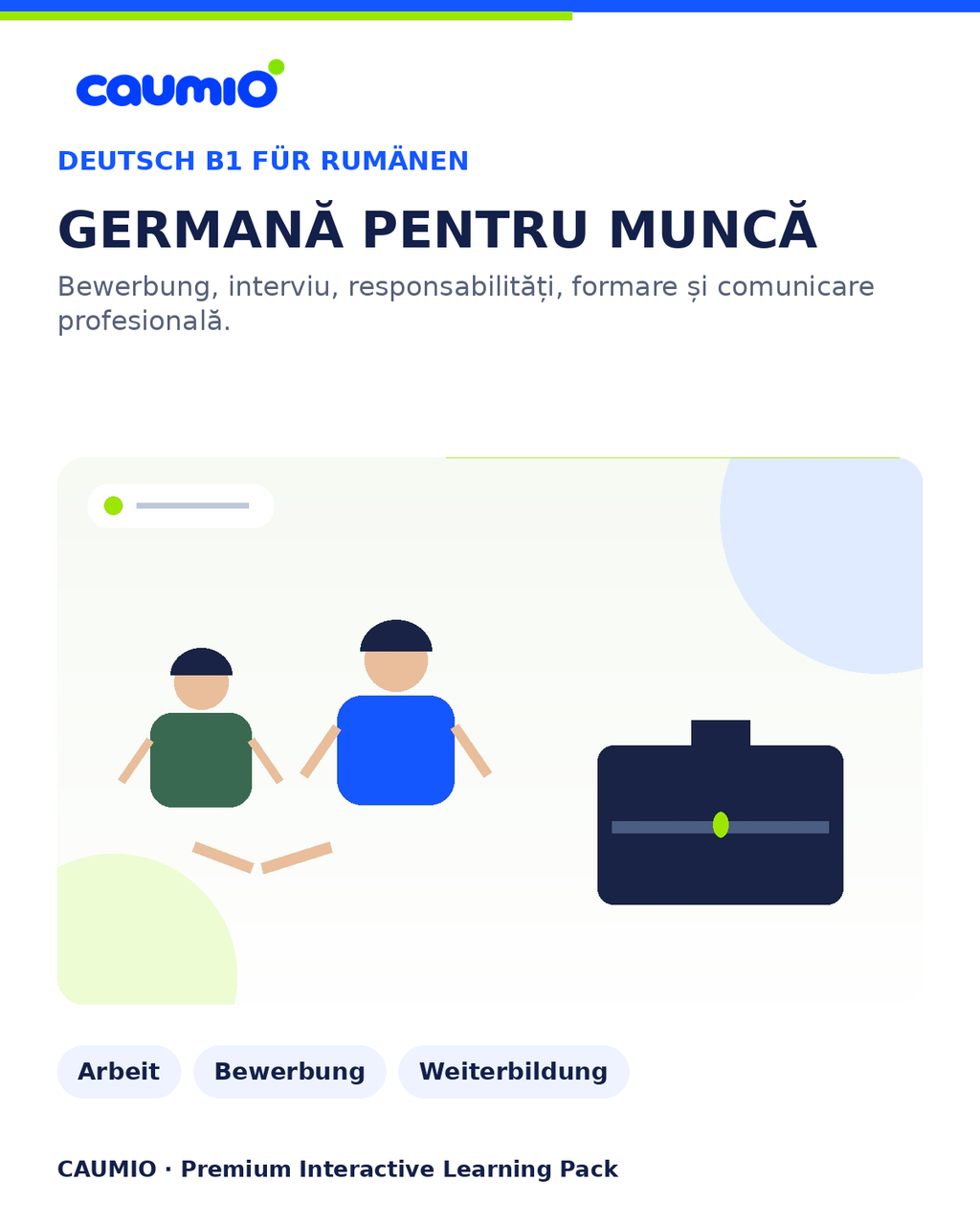 CAUMIO German B1 Romanian edition — Work