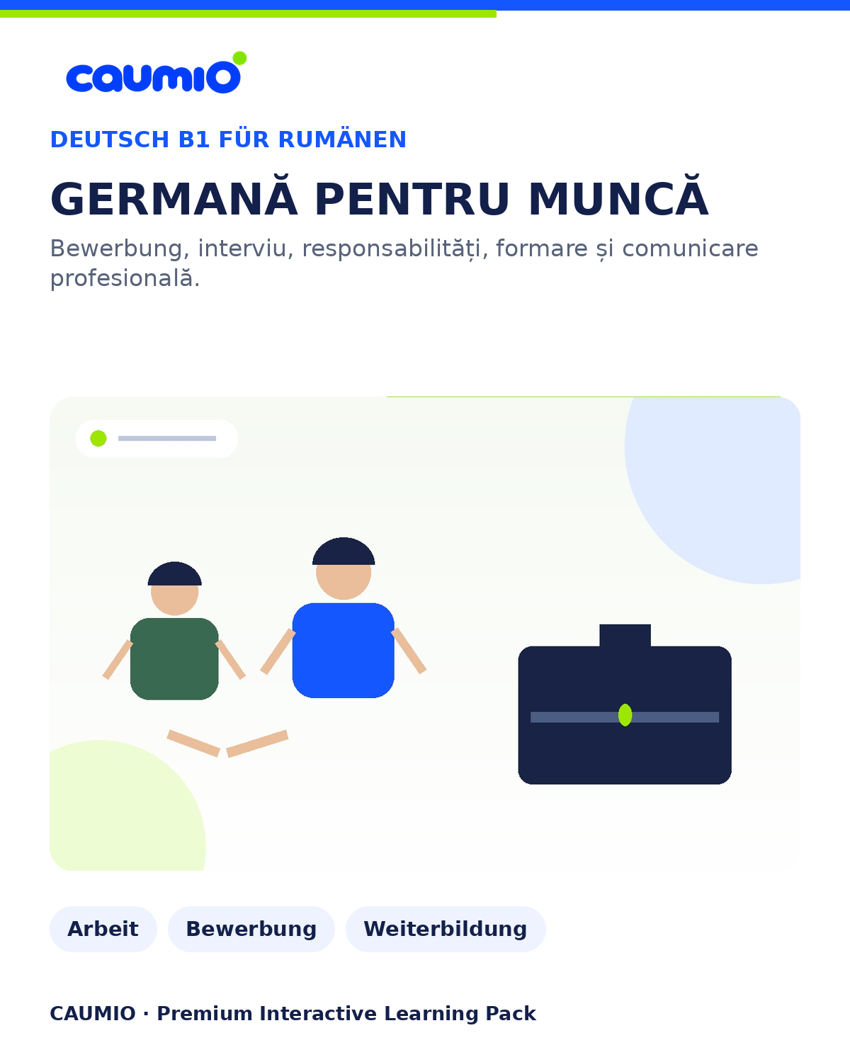 CAUMIO German B1 Romanian edition — Work