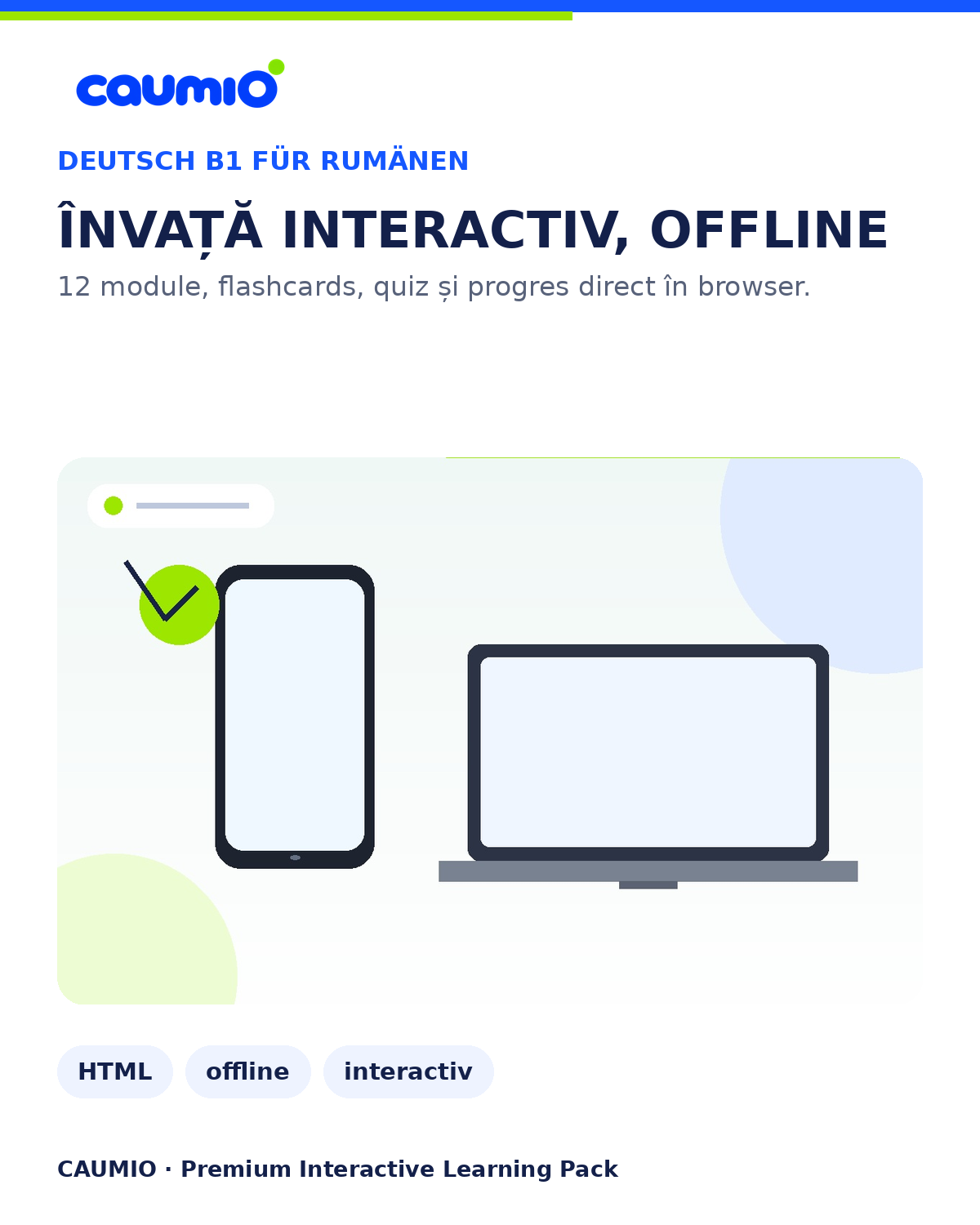 CAUMIO German B1 Romanian edition — Interactive