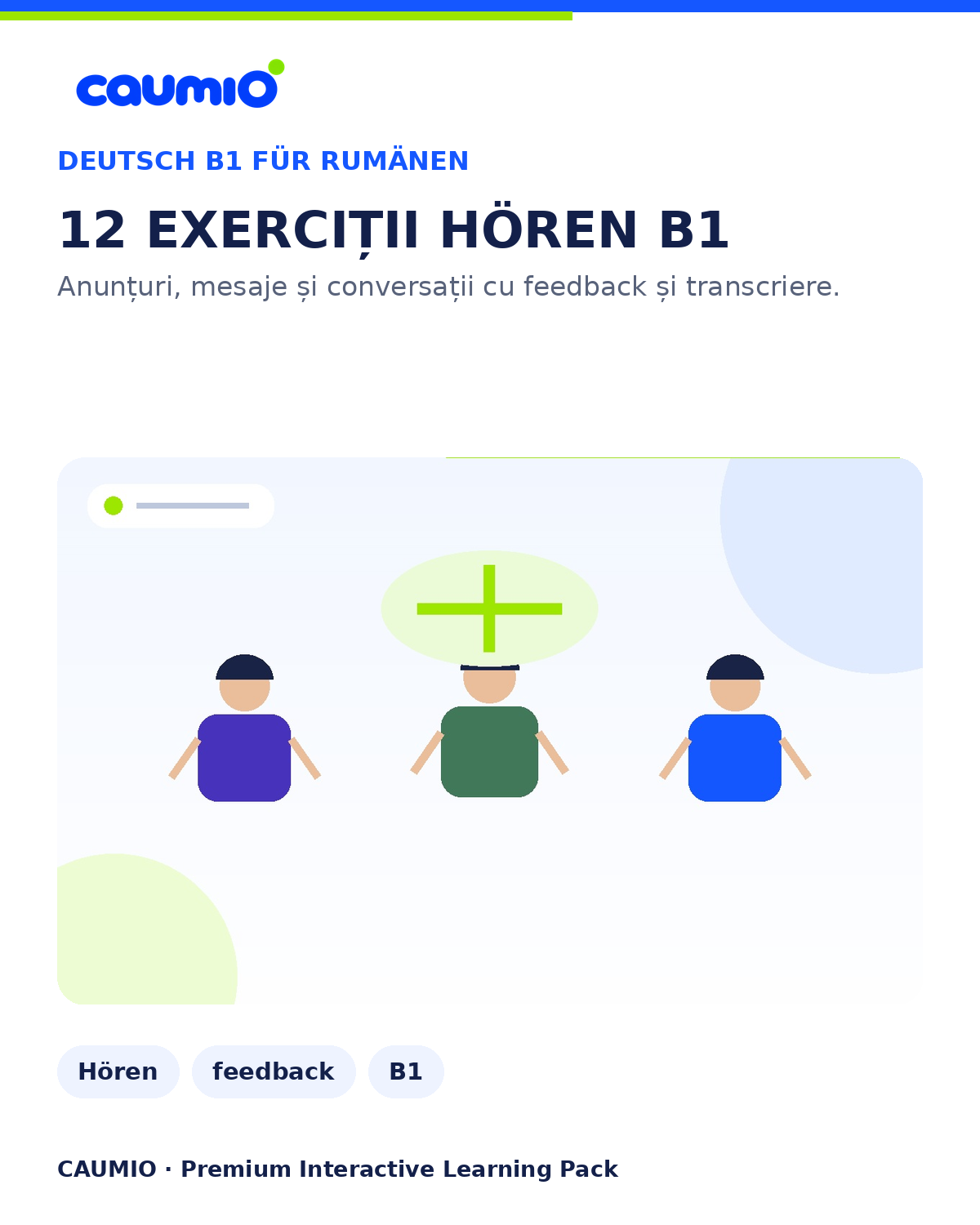 CAUMIO German B1 Romanian edition — Hoeren