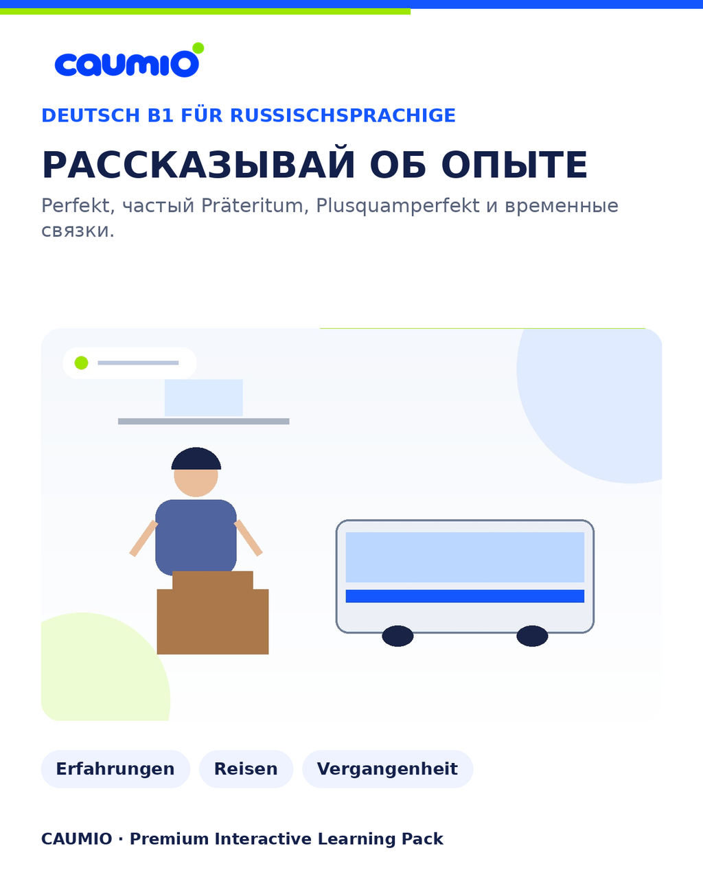 CAUMIO German B1 learning pack with Russian explanations - preview 6