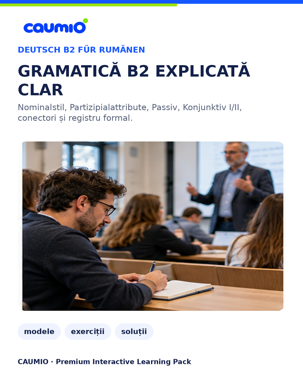 CAUMIO German B2 Romanian edition — Grammar