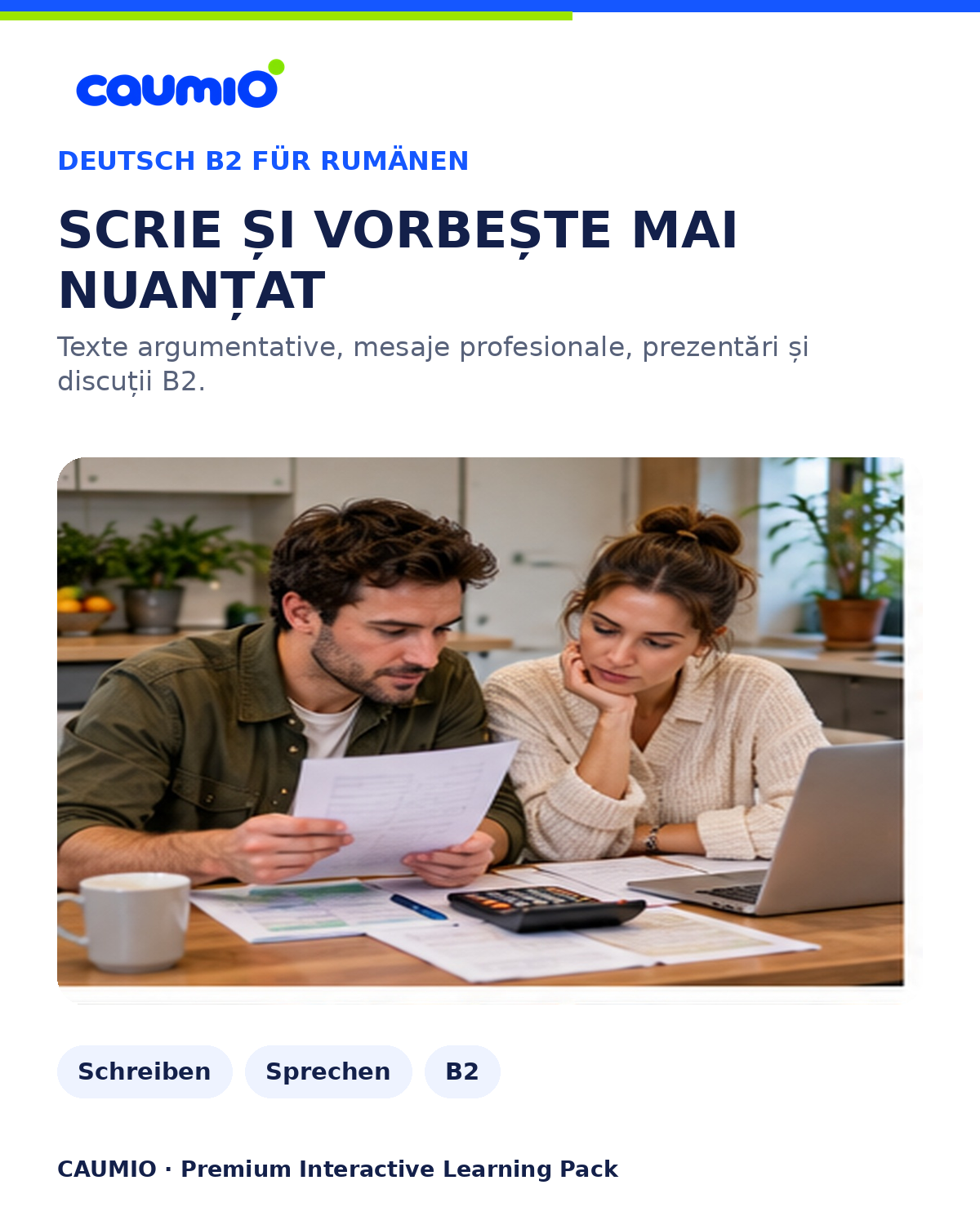 CAUMIO German B2 Romanian edition — Writing