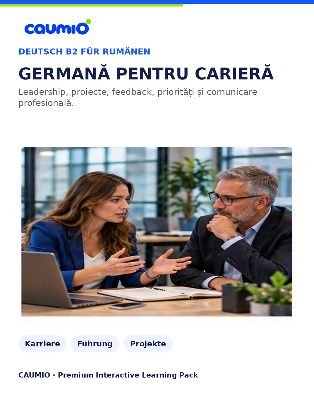 CAUMIO German B2 Romanian edition — Work