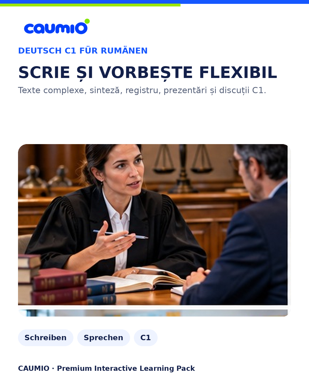 CAUMIO German C1 Romanian edition — Writing