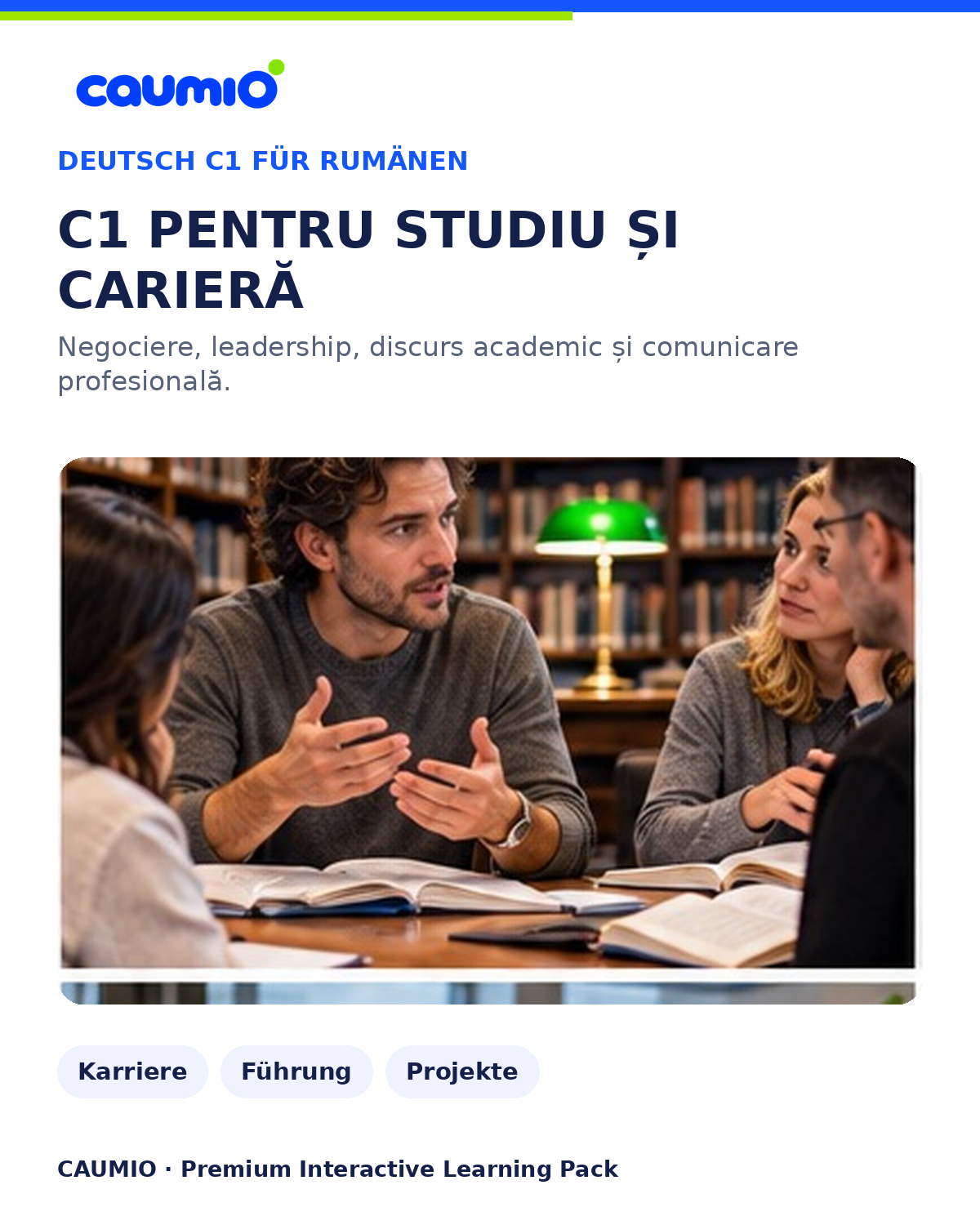 CAUMIO German C1 Romanian edition — Work