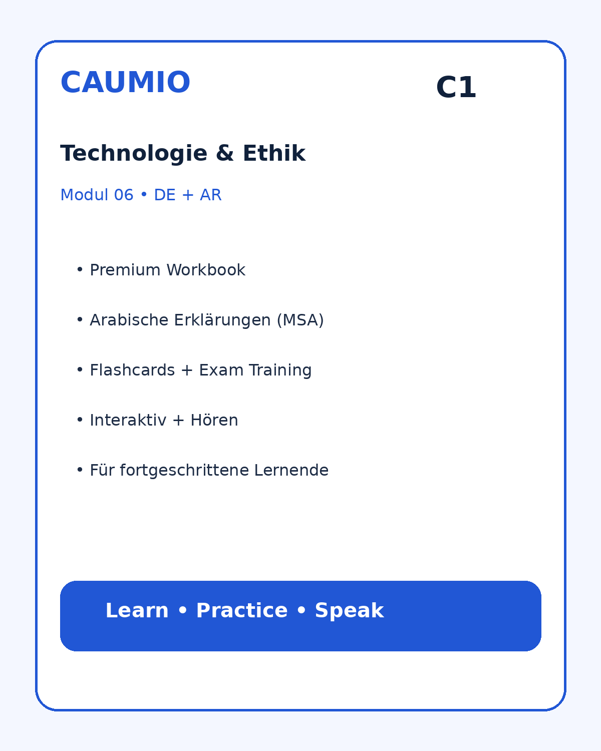 CAUMIO German C1 with Arabic explanations — image 06