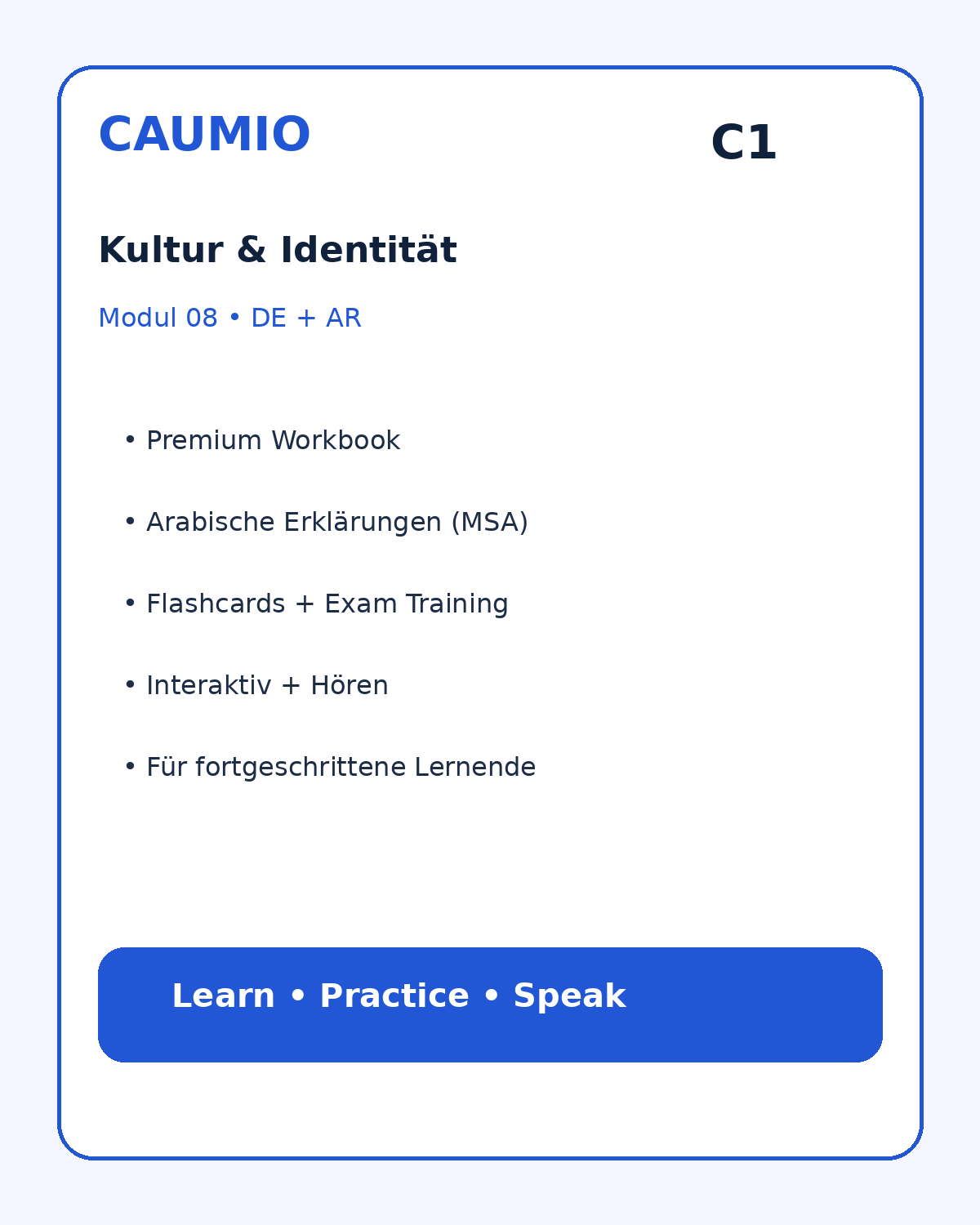 CAUMIO German C1 with Arabic explanations — image 08